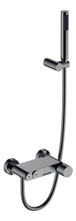 Смеситель STICK для ванны Shine Gun Metall c ручкой DIAMOND