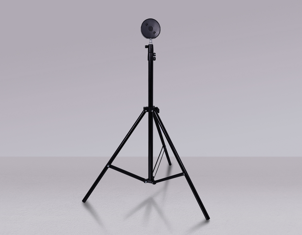 Атмосферная светодиодная напольная лампа с пультом DE8387 BK черный LED RGB 3W (ПДУ RGB)