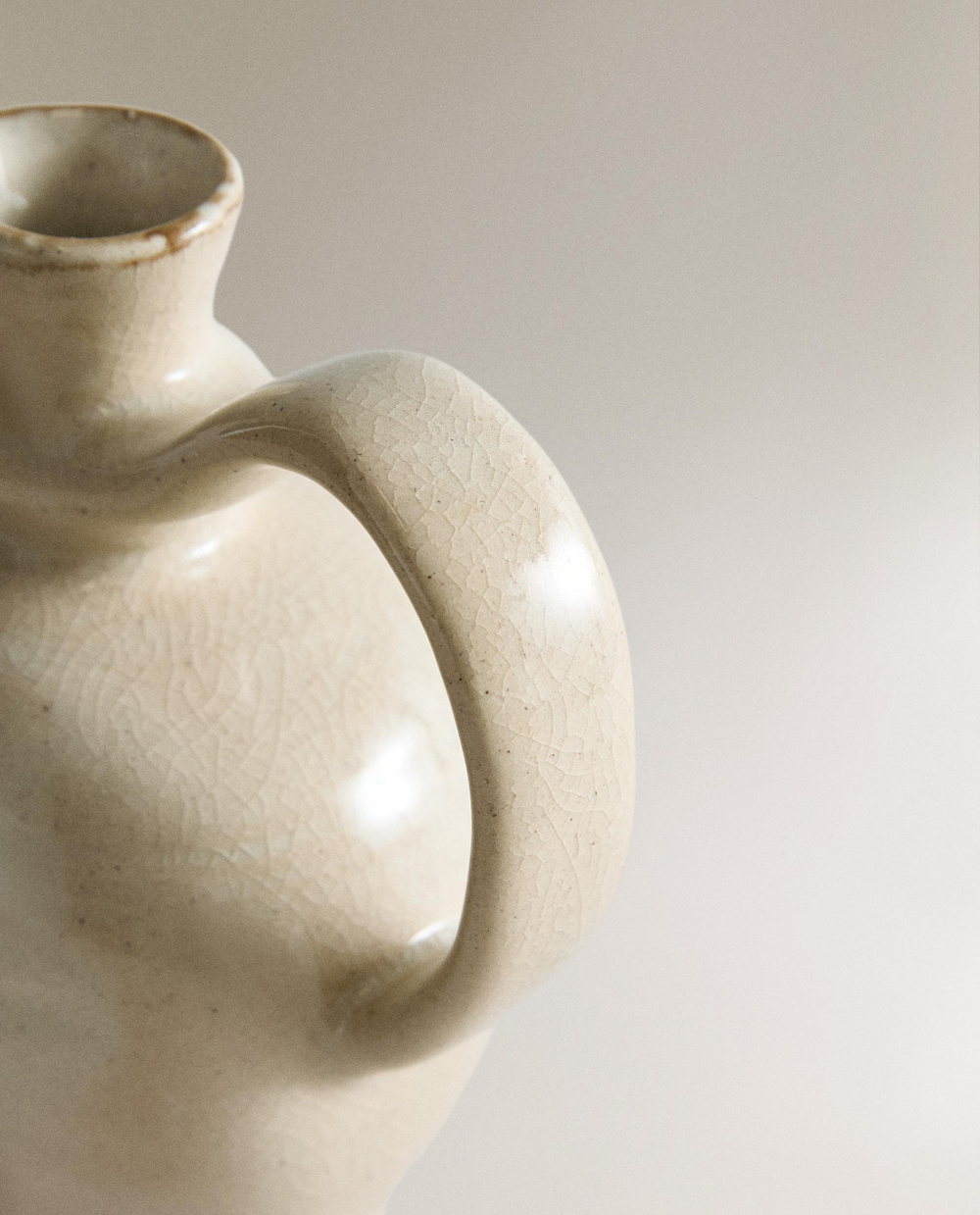 Zara Home ёмкость для масла из каменной керамики, цвет бежевый, 16 см