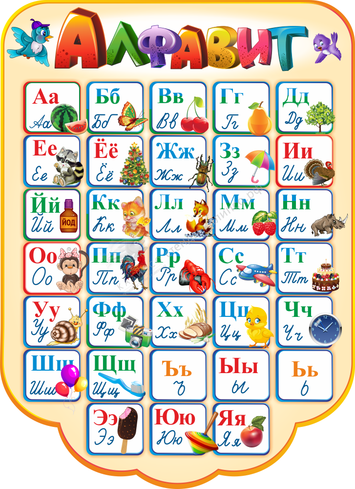 &quot;Алфавит&quot; резной стенд 0.8х1.1