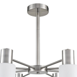 8099/8C COMFI LN26 105 никель/белый металл/стекло Люстра потолочная Е14 8*40W 220V MAVE