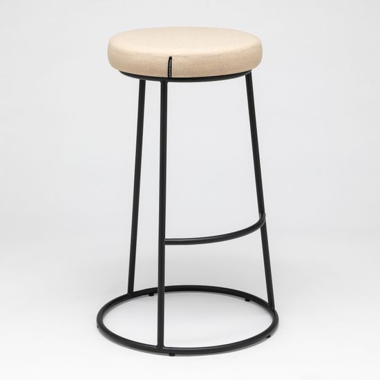 Барный стул Austin бежевый с черными ножками