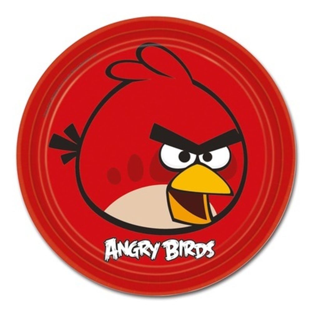 Тарелка Angry Birds 23см 8шт