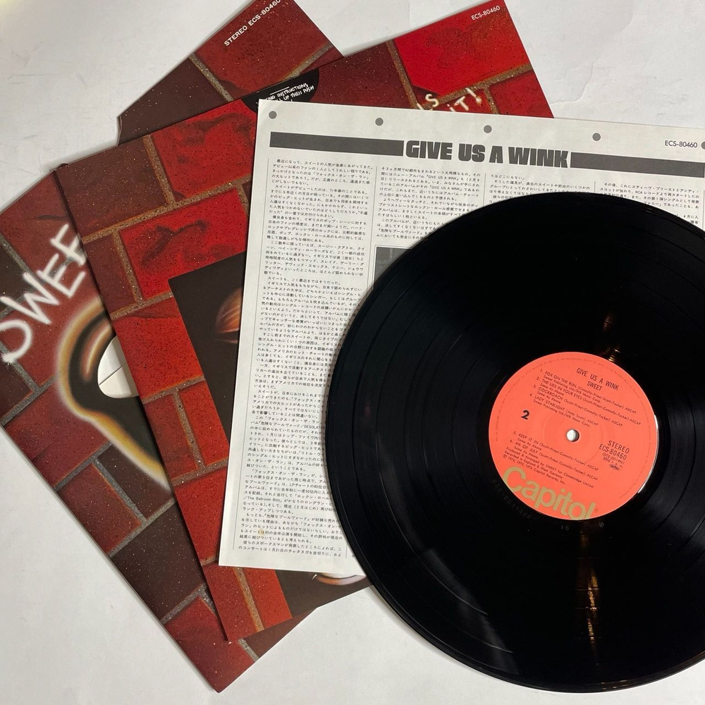 Винтажная виниловая пластинка LP Sweet Give Us A Wink (Japan 1976) (No Obi)