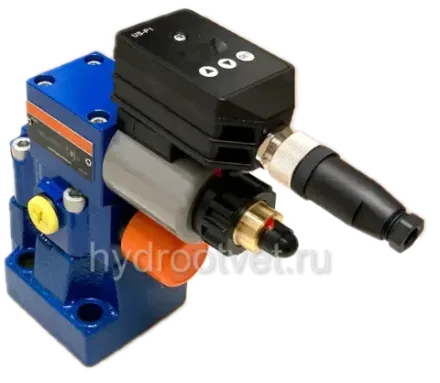 DBEME10-7X/100Y-8G24K31A1M - Пропорциональный предохранительный клапан со встроенным усилителем (OBE), Ду10, , регулировка давления до 100 бар, сигнал управления 0–10 В