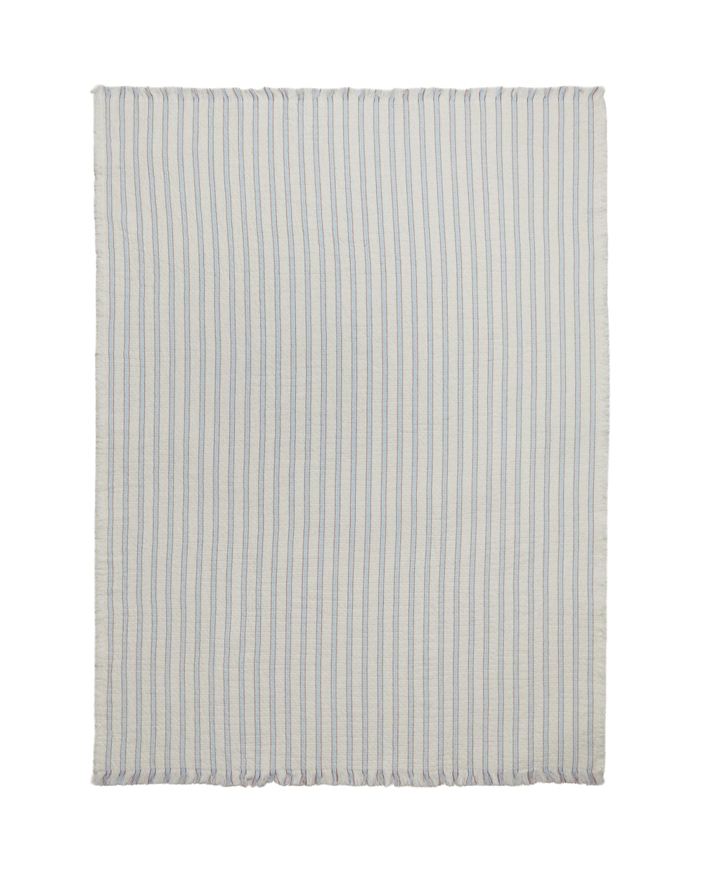 Zara Home плед детский из хлопка, синий, в полоску, 90x120 см