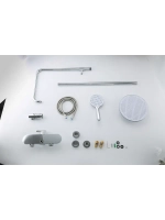 Душевая система с тропическим душем Gappo G2495-91