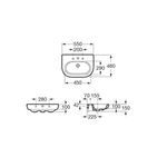 УМЫВАЛЬНИК ROCA N-MERIDIAN 550*460