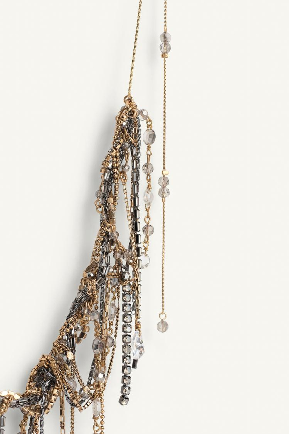 ZARA БЛЕСТЯЩЕЕ ОЖЕРЕЛЬЕ - LIMITED EDITION, ЗОЛОТОЙ/СЕРЕБРЯНЫЙ