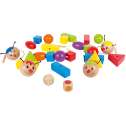 Beleduc - Деревянная нанизывалка Rondo Vario XXL Игра ловкости Цвета и формы 25550