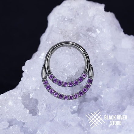 Кликер IG Duo Amethyst CZ 1.2мм