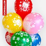 Шар (12''/30 см) Зверята и подарки, Ассорти, пастель, 5 ст, 25 шт.