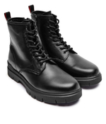 Кожаные высокие сапоги Ryan_halb_pllt HUGO - черный(50528851)