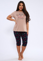 Пижама женская "903 К.П" бриджи (183)