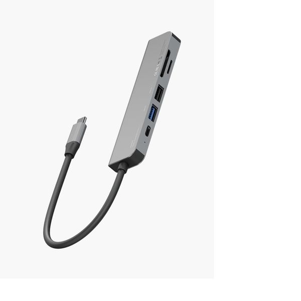 Адаптер Energea AluHub HD 3 (6 in 1), Темно-серый | Gunmetal
