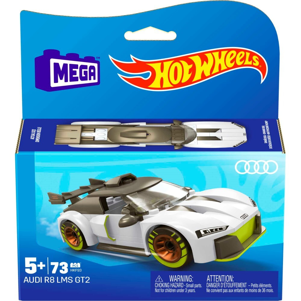MEGA Hot Wheels - Audi R8 LMS GT2 Racer Конструкторы 73 шт. HKF93 / артикул   HHL94 HKF93  / GTIN 194735102723