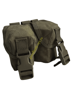 Тактическая военная двойная подсумка под гранаты Мох