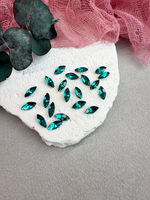 Наветт Navette 10*5 мм, Blue zircon