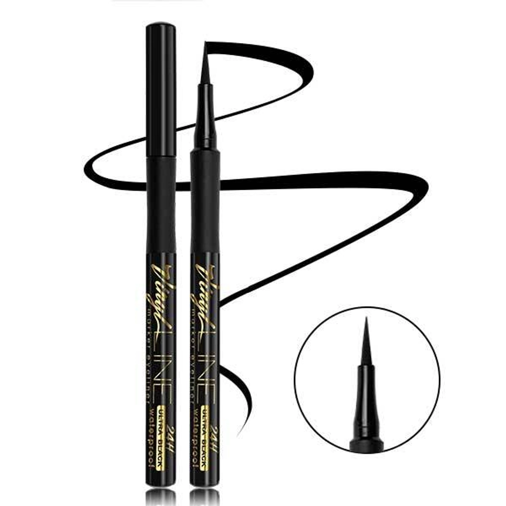 Подводка-фломастер для глаз LuxVisage Vinyl Line Ultra Black