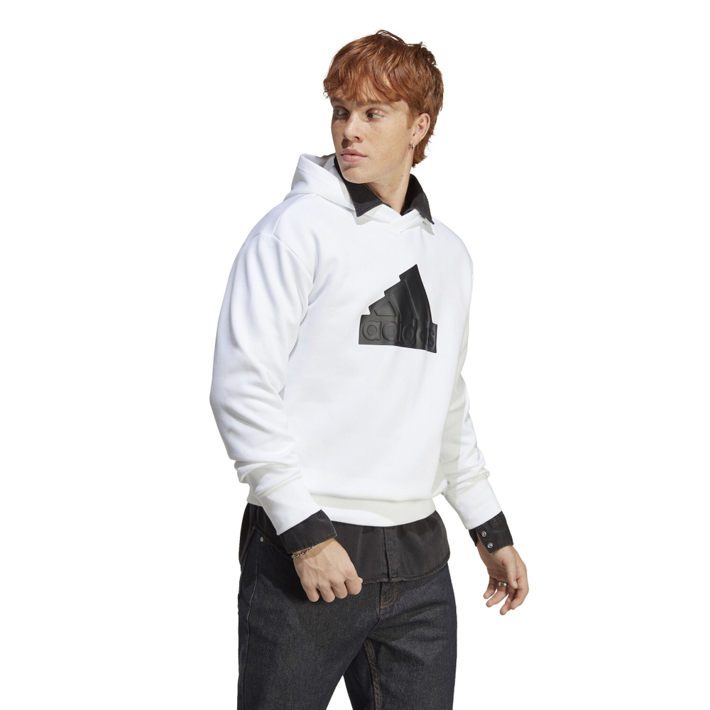 Мужская кофта теннисная adidas Future Icon Badge Of Sport Hoody Men - White, Black