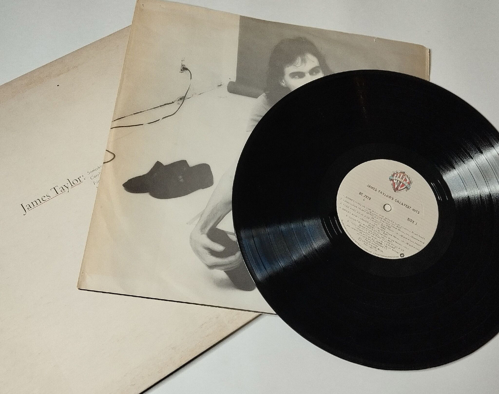 Винтажная виниловая пластинка LP James Taylor Greatest Hits (Canada 1976)
