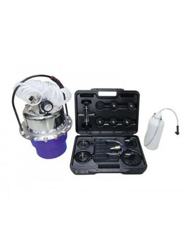 Приспособление для замены тормозной жидкости пневматическое с набором крышек-переходников для расширительного бачка автомобиля RockForce##Rock FORCE RF-9T3608U