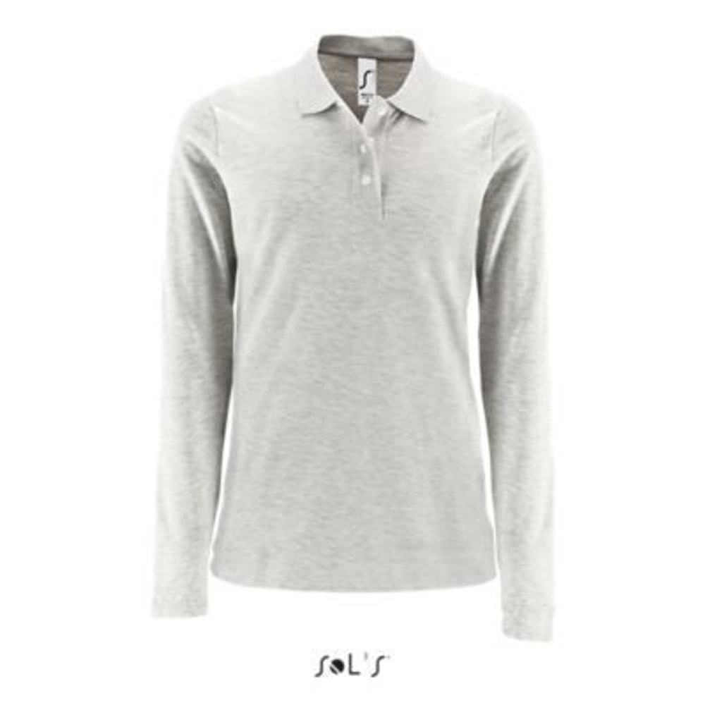 Рубашка поло с длинным рукавом Perfect, женская. Зелёный  L