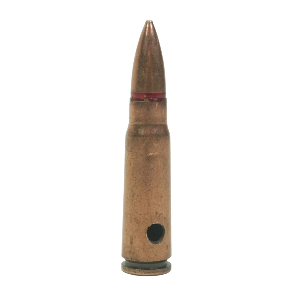Учебный патрон, калибр 7,62х39 на АК-47, зеленая гильза