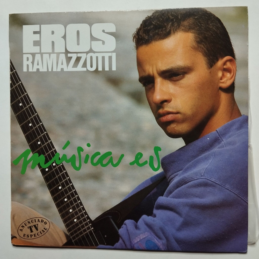 Винтажная виниловая пластинка LP Eros Ramazzotti Muгsica Es (Spain 1988)