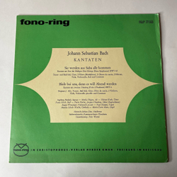 Винтажная виниловая пластинка LP Johann Sebastian Bach Бах, Kurt Redel, Kammerchor, Und -Orchester Pro Arte, Munchen Kantaten Кантаты (Германия 1959)