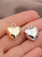 0654-18р Подвеска "Сердце" 18мм, родий