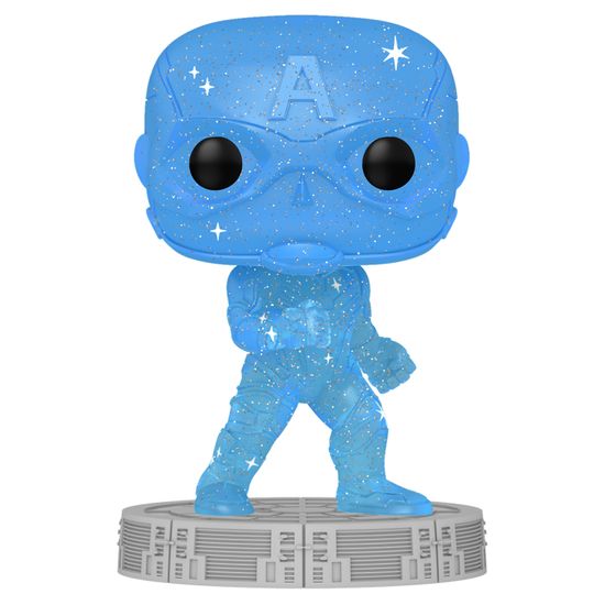 Фигурка Funko POP! Art Series Bobble Marvel Infinity Saga Captain America Blue w/Case (46) 57614 / Фигурка Фанко ПОП! по мотивам вселенной "Marvel", Капитан Америка