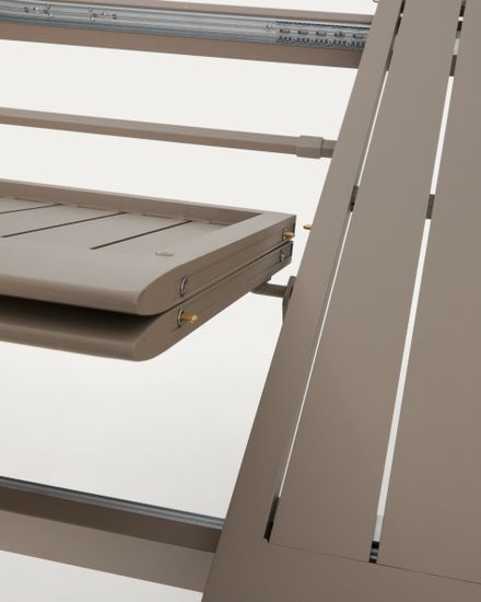 Комплект садовой мебели Brela стол и 6 стульев Luri из бежевого алюминия