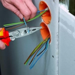 Электромонтажные клещи хромированные 200 мм Knipex 13 96 200