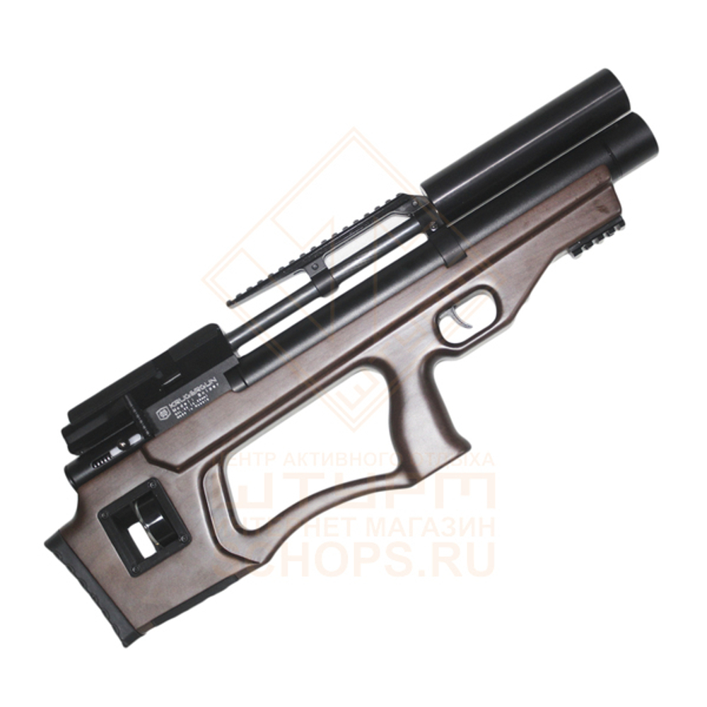 Винтовка пневматическая Krugergun PCP Снайпер буллпап 300 мм, прямоток, cal 6.35, Wood