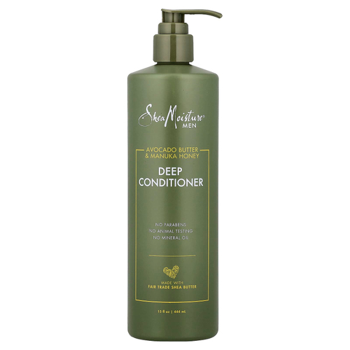 SheaMoisture, Для мужчин, кондиционер глубокого действия, масло авокадо и мед манука, 444 мл (15 жидк. унц.)