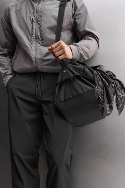 ZARA ТЕХНИЧНЫЕ БРЮКИ ДЛЯ ТРЕНИРОВОК, ЧЕРНЫЙ