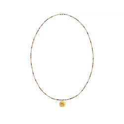 подвеска «молитва» круг на нити из агата