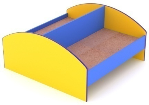 Кровать двухместная, 1432*1248*600, цветной ЛДСП