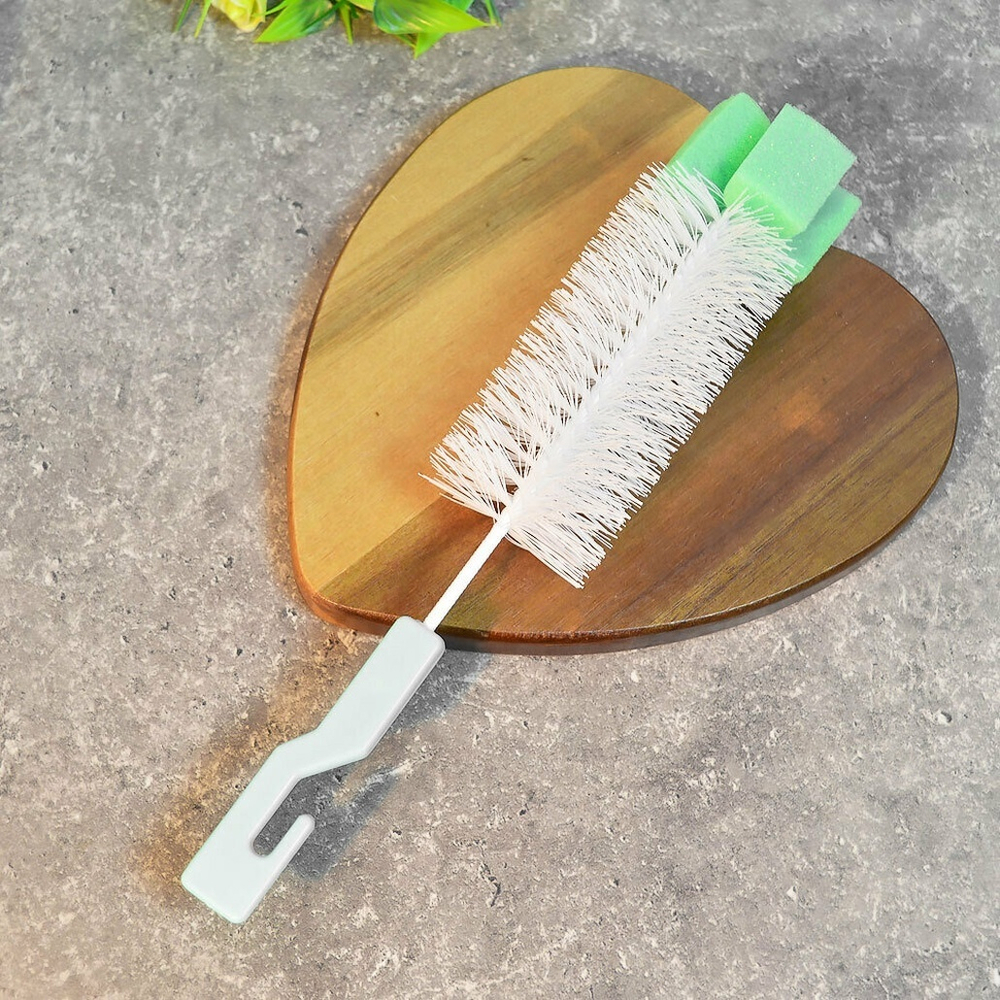 Ерш для бутылок с губкой 25/13см цветной