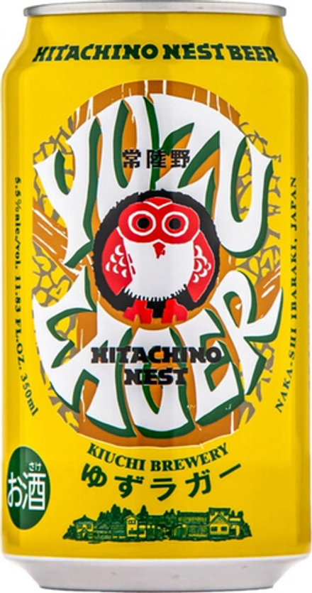 Пиво Хитачино Нест Юдзу Лагер / Hitachino Nest Yuzu Lager 0.35 - банка