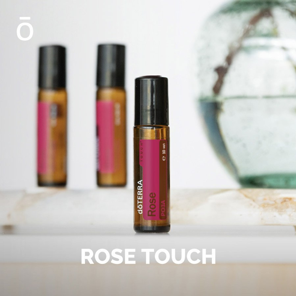 Королева масел «Роза», Rose doTERRA Touch, роллер 10 мл + брелок в подарок