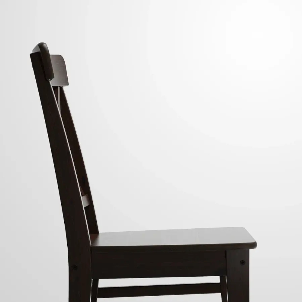 Стул деревянный - IKEA INGOLF, 91х43х52 см,  черный, ИНГОЛЬФ ИКЕА