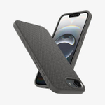 Чехол Spigen Liquid Air для iPhone 16e мраморно-серый