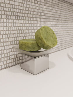 Мыльница STWORKI Стокгольм HASG31200 стеклянная, хром