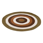 Ковер из хлопка target коричневого цвета из коллекции ethnic, D120 см