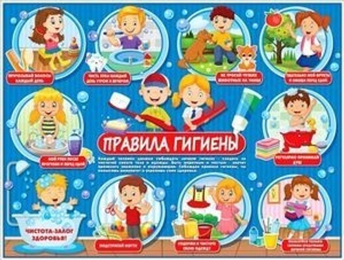 Плакат Р2276 Плакат "Правила гигиены" И 46070