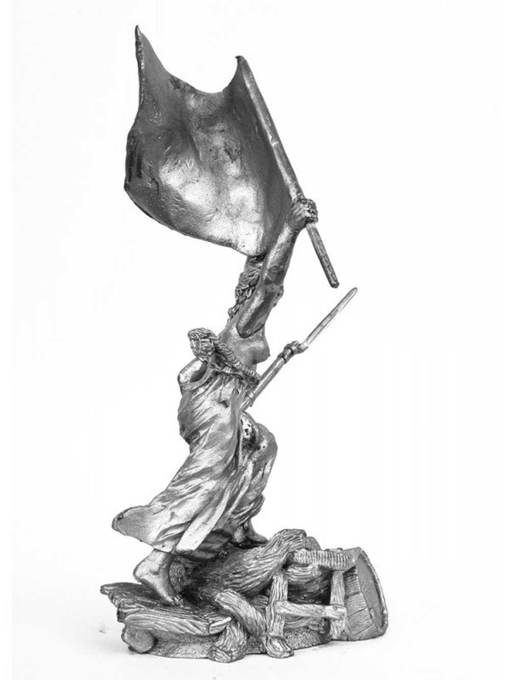 Оловянная миниатюра Свобода на баррикадах