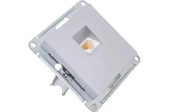 Розетка RJ11 Systeme Electric ATLASDESIGN алюминий 38187