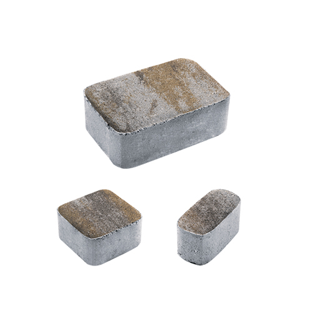 Тротуарная плитка КЛАССИКО - Листопад гладкий Песчаник, комплект из 3 видов плит